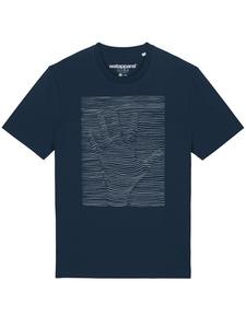 Футболка wat? Apparel, темно-синий