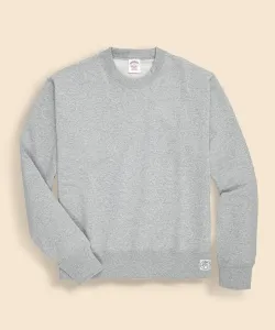 Толстовка из хлопкового французского махрового трикотажа с логотипом GF Brooks Brothers, цвет Gray