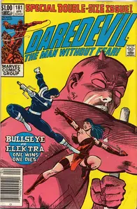 Daredevil 181 Bullseye vs Elektra by Frank Miller 1982 (Daredevil: The Man Without Fear, Volume 1) (Marvel)