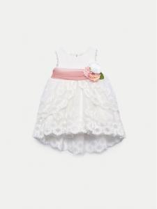 Элегантное платье обычного кроя 5012 Abel & Lula, белый