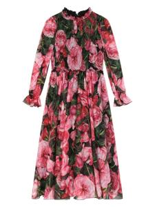 Dolce & Gabbana Kids платье Georgette, розовый