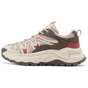 PEAK Треккинговые кроссовки. Мягкие, нескользящие и износостойкие, теплые, низкие, для активного отдыха. Женские, цвета хаки и кофе