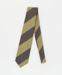 Цветной широкий полковой галстук United Arrows, цвет Yellow