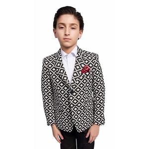 Блейзер для мальчиков slim fit stamp boucle Elie Balleh, Black