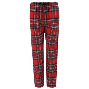 Женские клетчатые фланелевые брюки с открытым низом Bottoms Out, красный/зеленый
