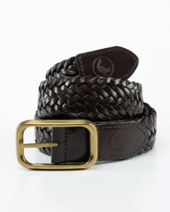Унисекс ремень из плетеной кожи El Ganso, коричневый