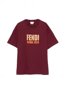 Футболка с логотипом Fendi Kids, красный