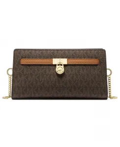 Сумка-трансформер Michael Kors Hamilton с маленьким логотипом, кроссбоди Michael Kors, загар/бежевый