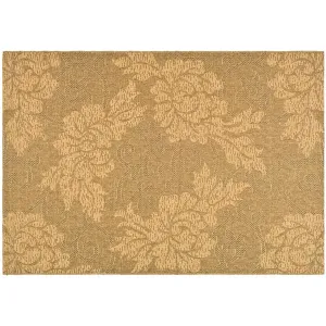 Коврик для улицы и дома с узором в виде завитков в виде листьев Safavieh, мультиколор, 61x305 см