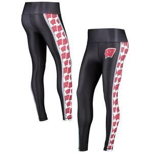 Женские спортивные леггинсы Concepts Black Wisconsin Badgers Dormer