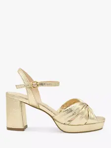 Сандалии Paradox London Nerita Wide Fit Platform, цвет champagne