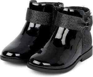 Ботиночки из искусственной кожи для девочек и малышей Gymboree, ботильоны, Black