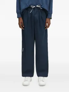 Брюки с кулиской и складками AAPE BY *A BATHING APE, синий
