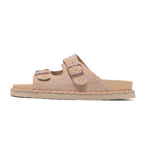 Тихие износостойкие тапочки-слайды унисекс MUPPLE, Khaki Orange