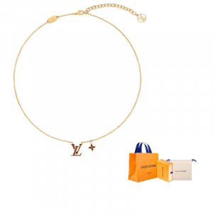 LOUIS VUITTON Золотое металлическое колье Women's Gold