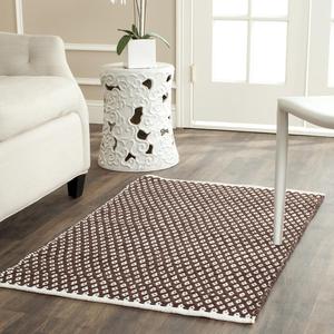 SAFAVIEH Boston Collection ковер 77 x 122 см Brown BOS685A ручной работы плоского плетения хлопковый декоративный