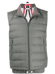 Дутый лыжный жилет Super 120s Thom Browne, серый