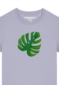 Футболка с принтом MONSTERA watapparel, фиолетовый