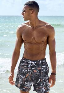 Шорты для плавания s.Oliver Swimming shorts, Schwarz Bedruckt/Black