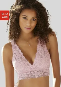 Мягкий бюстгальтер Nuance, удлиненная форма, без косточек, сексуальное нижнее белье, розовый