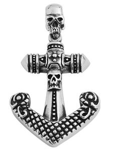 Adeliás Мужской кулон из нержавеющей стали серебристого цвета