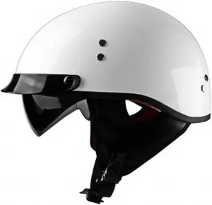 Мотоциклетный полушлем открытого типа, ретро-шлем, сертификация ECE, мотоциклетный солнцезащитный шлем с УФ-визором, мужской и женский, шлем для скутера + очки, размеры M-XXL MRDAER, bright white