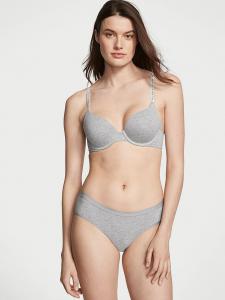 Трусики-Хипхаггеры из эластичного хлопка Victoria'S Secret, smooth medium heather grey