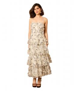 Женское платье-мидакси с цветочным принтом и бретелями Oasis, Mono