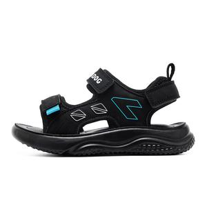 Детские сандалии с низким верхом, нескользящие и дышащие BOBDOG, черный