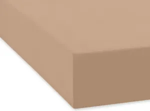 Простыня Dream Sleep Fine Flannel на резинке 90x190 - 100x200 см, серо-коричневый Traumschlaf