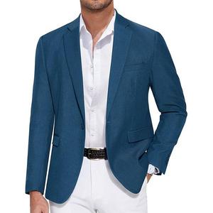 Мужской пиджак slim fit легкий спортивный блейзер Coofandy, Blue