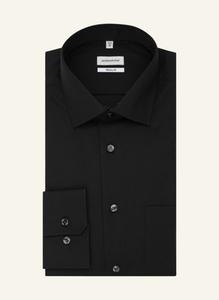 Рубашка seidensticker Regular Fit, черный