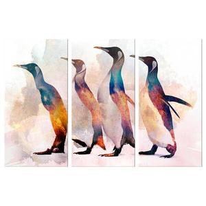 Фреска Artgeist Penguin Wandering (3 шт), 60 см, разноцветный