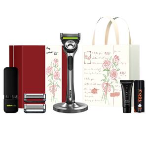 Бритва Aurora Manual Razors с 5-слойным нано-лезвием и магнитной подставкой Gillette