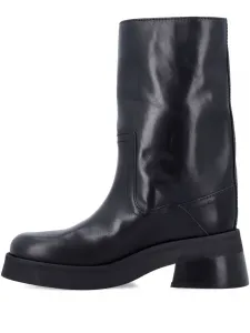 Женские полусапоги Miista Gunda из гладкой кожи, черный