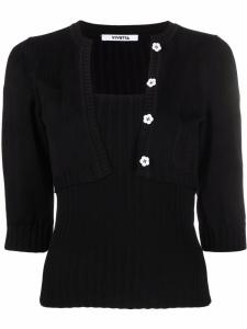 Vivetta многослойный джемпер, черный