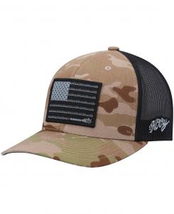 Мужская камуфляжная кепка черного цвета Liberty Roper Team Trucker Snapback Hooey