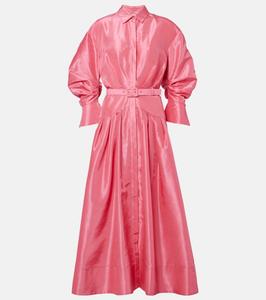 Платье-рубашка с поясом и сборками Maple Rebecca Vallance, Bubblegum