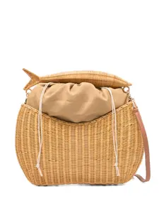 Плетеная сумка-тоут в виде рыбы Serpui, бежевый