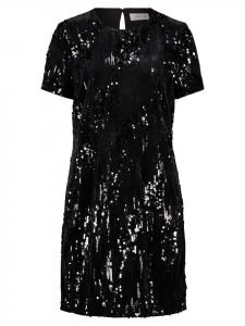 Короткое платье CARTOON Pailletten kurzarm, черный
