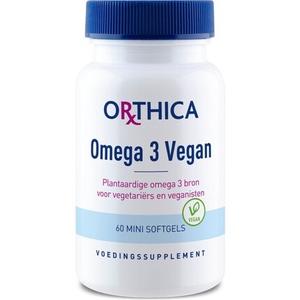 Омега-3 веганский рыбий жир - 60 мини-капсул Orthica