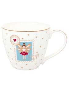 Рождественская кружка Золушка, белая с золотым ободком Greengate