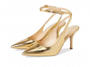 Туфли Jessica Simpson Miriale Slingback Ankle Strap Pumps, золотой