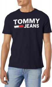 Мужская футболка с коротким рукавом Tommy Hilfiger с логотипом Tommy Jeans, Deep Blue