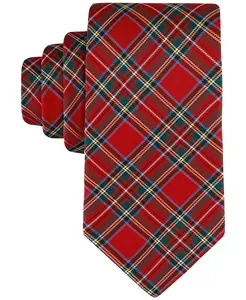 Мужской галстук Royal Stuart Tartan Tommy Hilfiger, красный