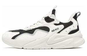 Мужские кроссовки Lifestyle с низким верхом цвета слоновой кости и черного цвета Qiaodan