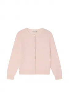 Кардиган Luella с круглым вырезом Bonpoint, розовый