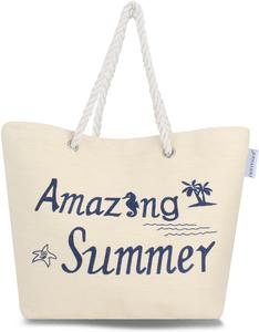 Сумка шоппер normani Bequeme Sommer Umhängetasche, Strandtasche, цвет Amazing Summer White