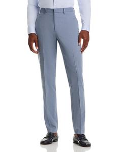 Брюки костюмные Mayer Mélange Slim Fit с мягким кроем Theory, синий