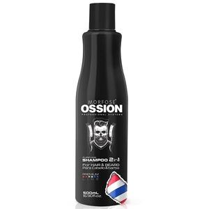 Ossion Premium Barber Purifying Shampoo 2in1 For Hair and Beard Шампунь 2в1 для волос и бороды 500мл Morfose